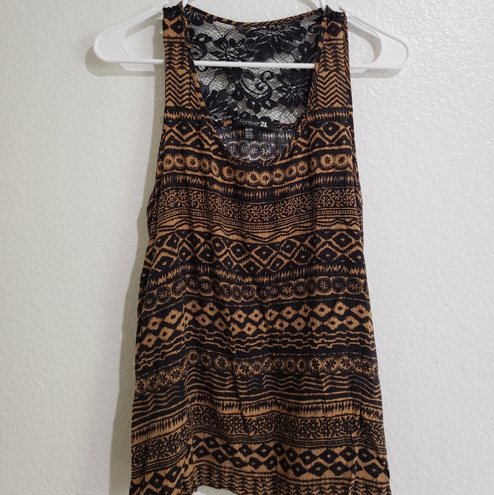 Tribal pattern tank top Forever 21